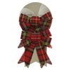 Decoris strik ruit polyester 2-delig 14x17cm