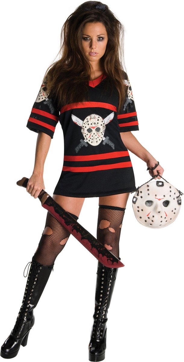 Secret wishes rubies - friday 13th jason killer deluxe dames (maat xs)