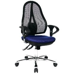 Bureaustoel topstar open point sy deluxe blauw, zwart