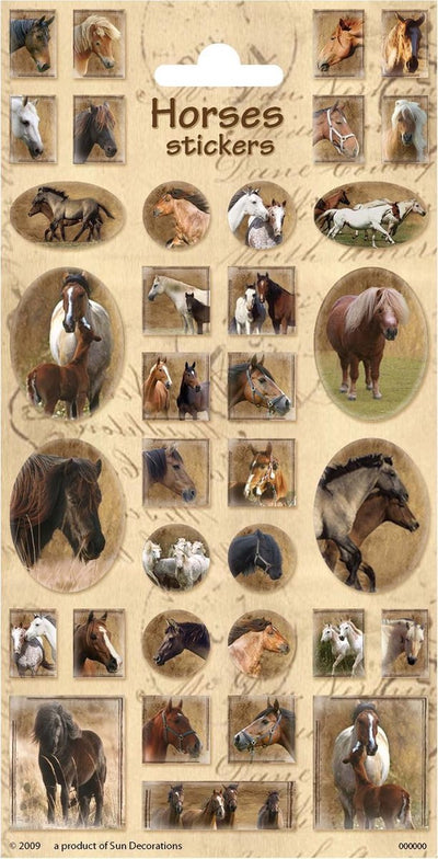 Creative craft group stickervel paarden