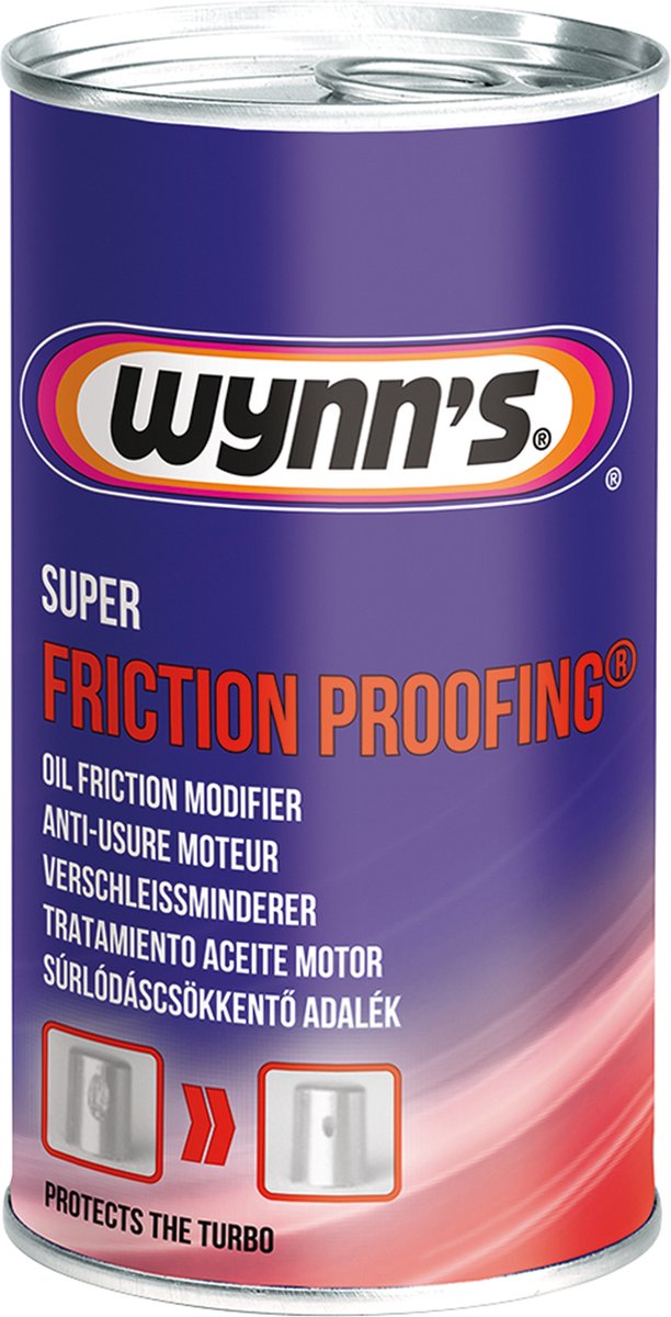 Wynn's super friction proofing - olie additief - anti-motorslijtage - geschikt voor benzine, diesel lpg-motoren - 325ml