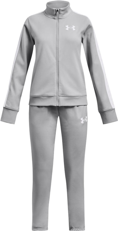 Under armour ua knit track suit unisex trainingspak - grijs - wit