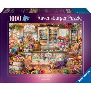 Ravensburger legpuzzel all seasons flowershop, 1000st.
