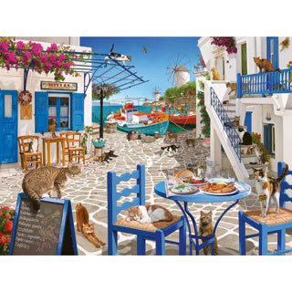 Ravensburger legpuzzel katten van mykonos - 1500st.