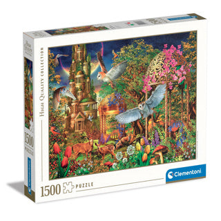 Clementoni legpuzzel woodland fantasy garden, 1500st.