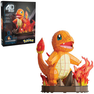 4d build , pokémon charmander, 3d-modelset, pokémon-verzamelobjecten, kanto-starterkeuze, bureaudecoratie, bouwspeelgoed, 3d-puzzels, 241 stukjes