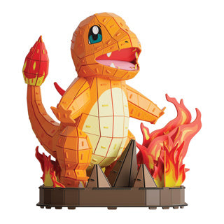 4d build , pokémon charmander, 3d-modelset, pokémon-verzamelobjecten, kanto-starterkeuze, bureaudecoratie, bouwspeelgoed, 3d-puzzels, 241 stukjes
