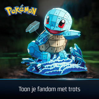 4d build , pokémon squirtle, 3d-modelset, pokémon-verzamelobjecten, kanto-starterverzameling, bureaudecoratie, bouwspeelgoed, 3d-puzzels, 180 stukjes