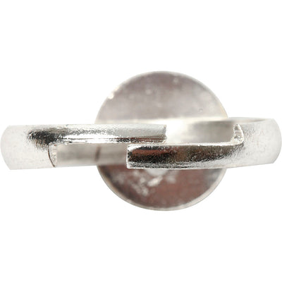Creativ company ring voor de vinger verzilverd 3 stuks