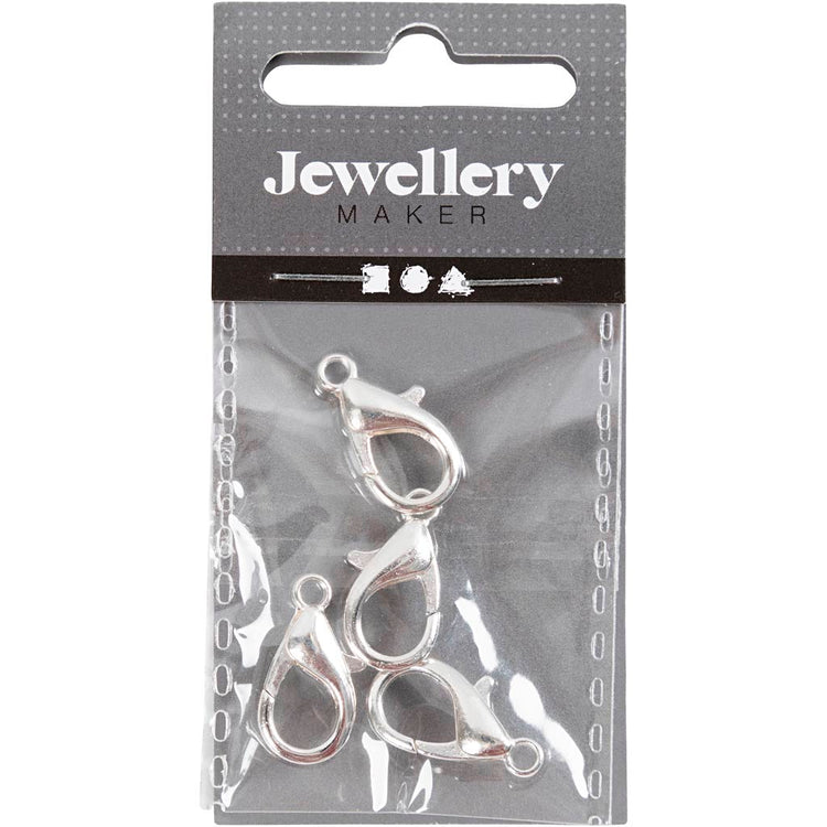 Creativ company http: www.cchobby.nl karabijnhaken-l-18-mm-verzilverd-4-stuk-1-doos