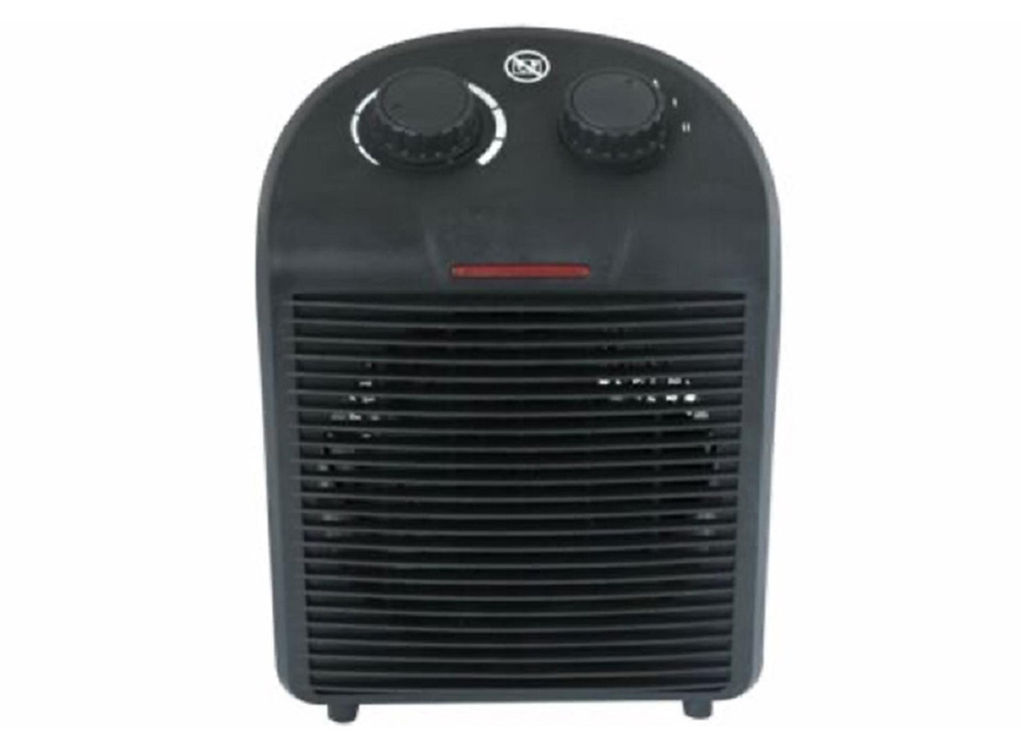 Abi ventilatorkachel 2000w zwart met 2 warmtestanden en koude lucht functie