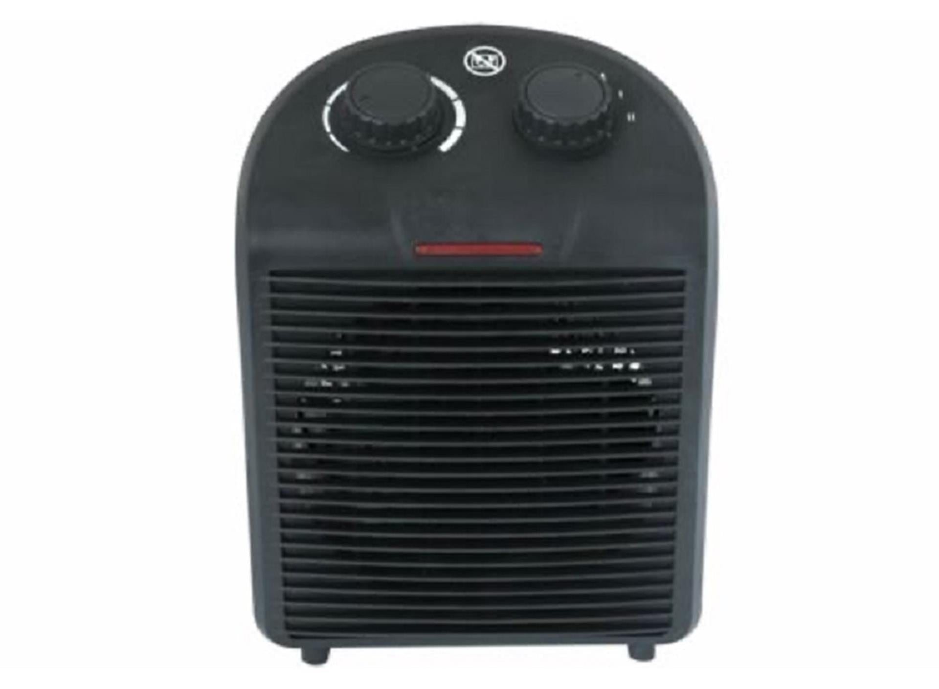 Abi ventilatorkachel 2000w zwart 2 standen