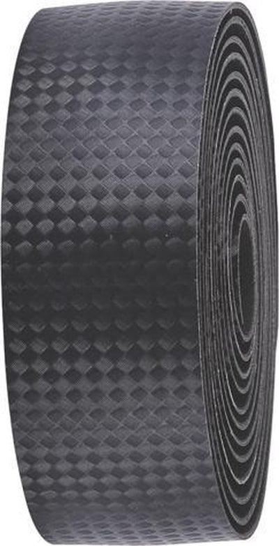 Bbb cycling raceribbon carbon stuurlint racefiets - extra grip - stuurtape zelfklevend - lengte: 200cm - dikte: 2.5mm - incl. stuurdoppen - zwart - bht-04