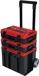 Einhell e-case tower systeemkoffer - max. laadvermogen: 120 kg - bestaande uit 3 koffers incl. accessoires - opbergen en transporteren van accessoires en gereedschap - met wieltjes - stapelbaar - koppelbaar
