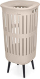 Brabantia collect-it hi wasmand - met deksel - 55 l - soft beige