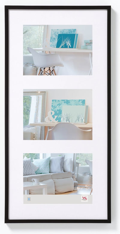 Walther new lifestyle - kunststof galerij - fotoformaat 3x13x18 cm - zwart