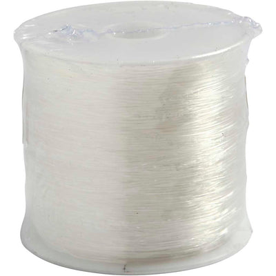 Creativ company elastisch nylon draad, 0,5 mm 10 m
