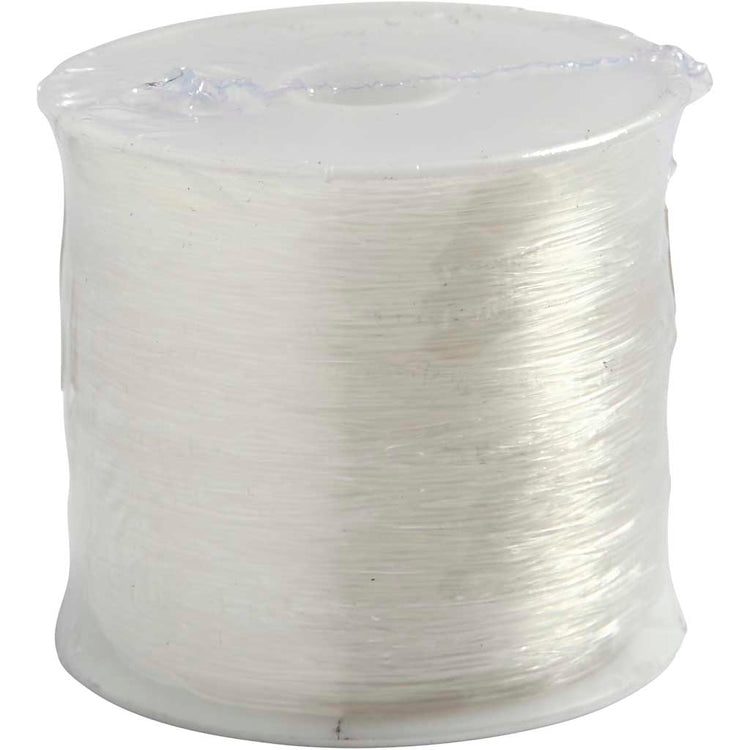 Creativ company elastisch nylon draad, 0,5 mm 10 m