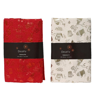 Decoris kerst tafelkleed 180x140cm