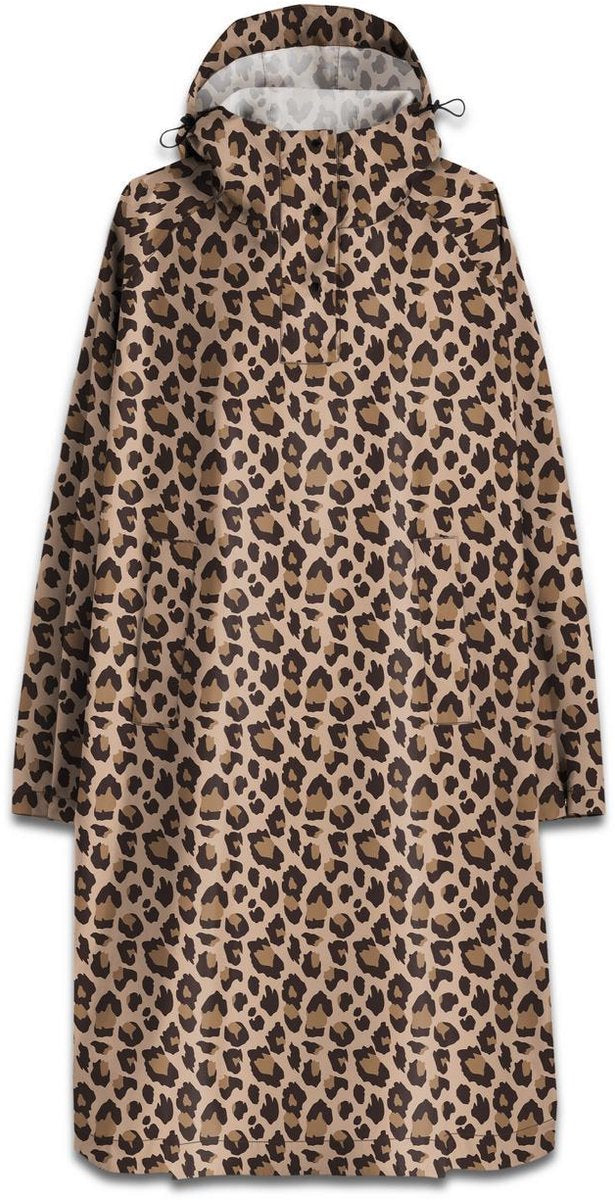 Reisenthel mini maxi raincoat - regenjas - oversized - waterdicht - one size - leo macchiato bruin