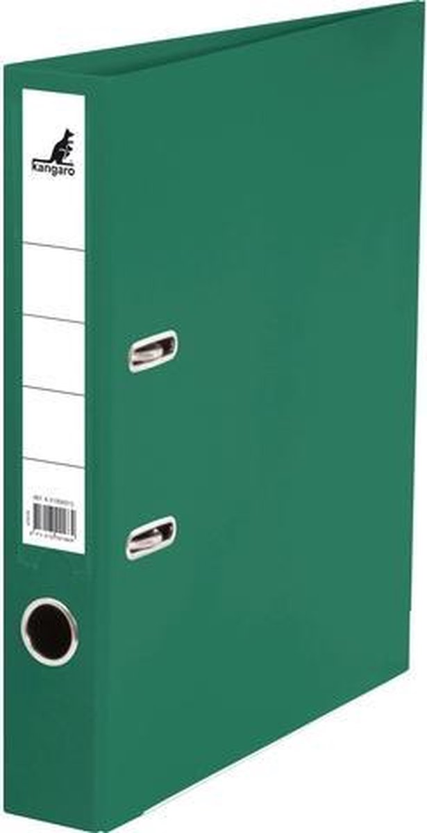 Kangaro ordner - a4 - 2-rings - groen - rugbreedte 50mm - k-3100k145