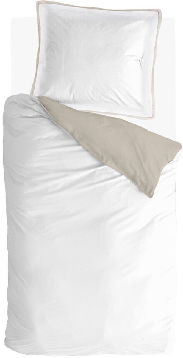 Walra dekbedovertrek classy tencel - 140x220 - 65% tencel 35% katoen bci - off white beige