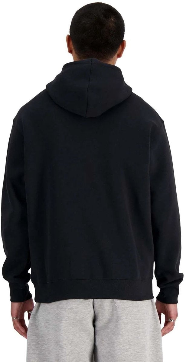 New balance sport essentials fleece hoodie heren trui - black