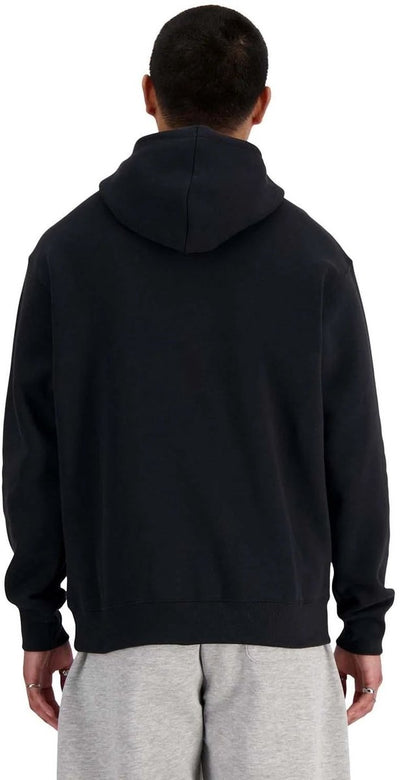 New balance sport essentials fleece hoodie heren trui - black