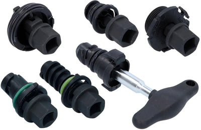 Ks tools olie service inzetstuk set oil special profile set 6pcs. 3 8