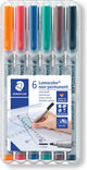 Staedtler lumocolor m non-permanent pen - box 6 st