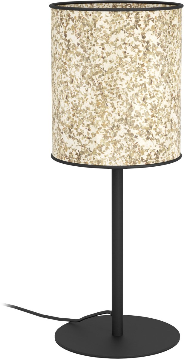 Eglo butterburn tafellamp - e27 - 47,5 cm - berkenbladeren - zwart beige groen