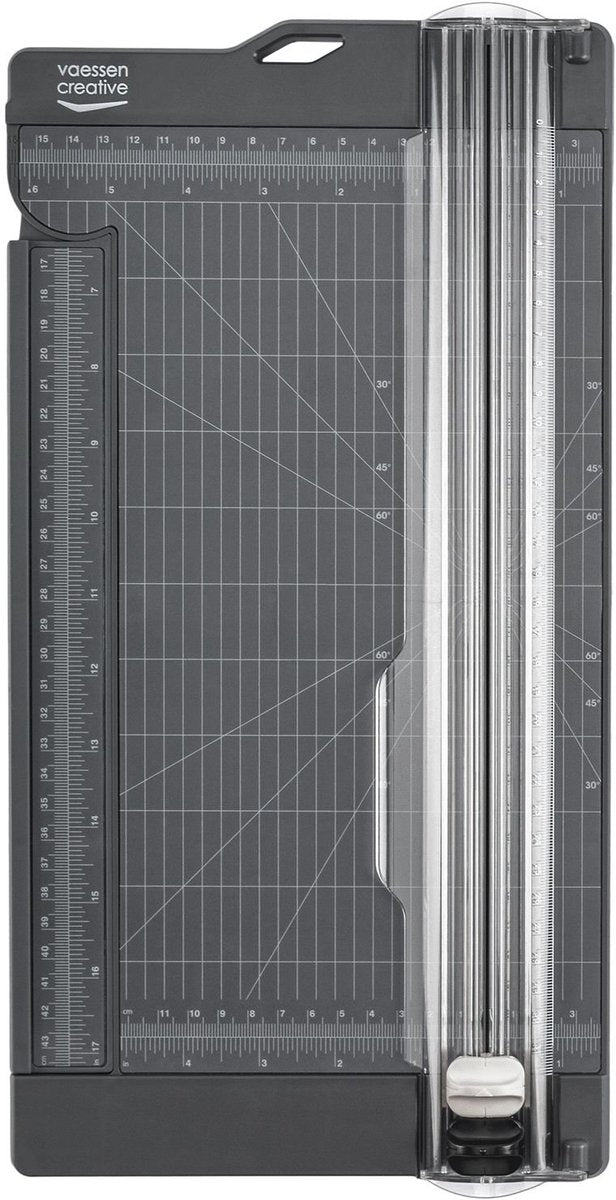 Vaessen creative papiersnijder met rilfunctie - 15 x 30,5 cm - graphite