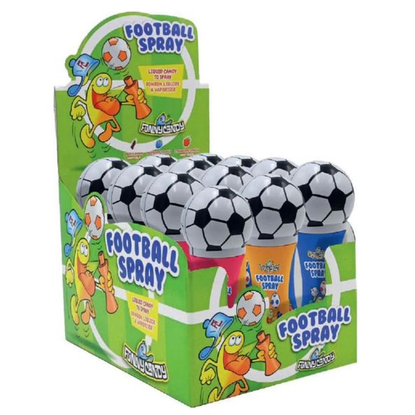 Funny candy football spray (12x 35 gr)