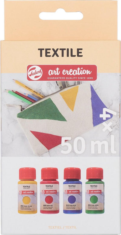 Talens art creation textielverf parel 4x50ml
