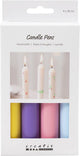 Creativ company kaarsenstiften set 4x30 ml kerstkleuren