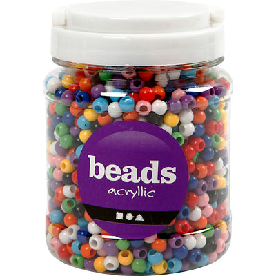 Creativ company http: www.cchobby.nl pony-kralen-d-8-mm-gatgrootte-4-mm-ca-2280-stuk-diverse-kleuren-415-gr-700-ml-1-doosje