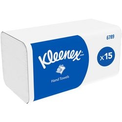 Handdoekjes airflex kleenex 2-laags wit 15x186 stuk