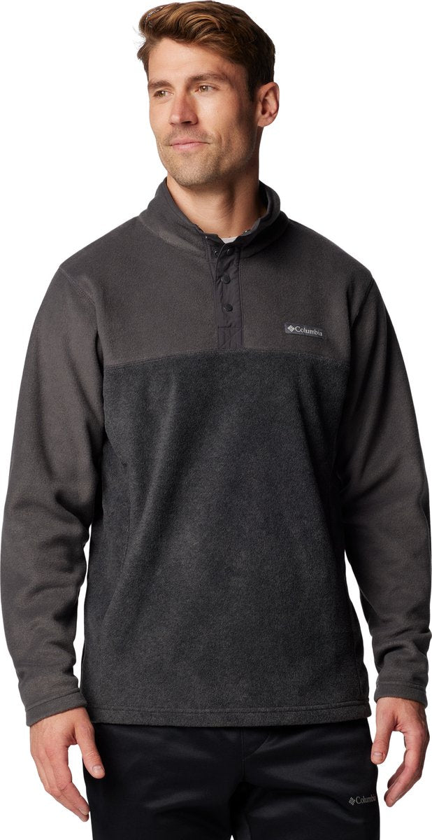 Columbia steens mountain™ half snap ii men's outdoortrui - charcoal heather, shark - maat s