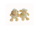Gerkimex pluche schaap soft 12cm met sleutelring. verkrijgbaar in twee verschillende uitvoeringen jongen of meisje