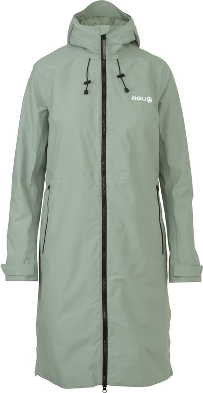 Agu seq ii - regenjas dames - fietsjas - poncho - groen - waterdicht - ademend - l
