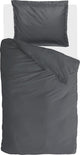 Walra dekbedovertrek vintage satin - 140x220 - 100% katoen - antraciet