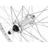Abi voorwiel 28 inch zac 2000 - aluminium naaf - zilver
