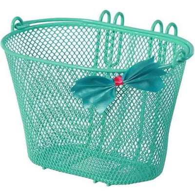 Basil Jasmin Bow-tie - kinderfietsmand - voorop - mint