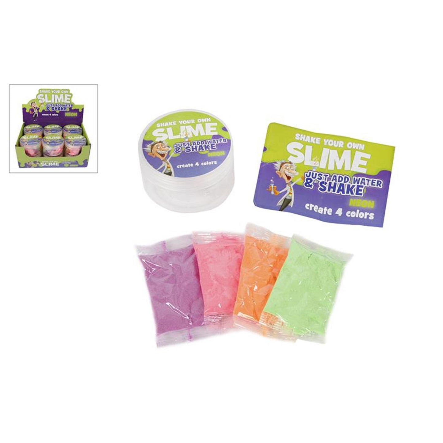 Professor slime shake and make 4x slime