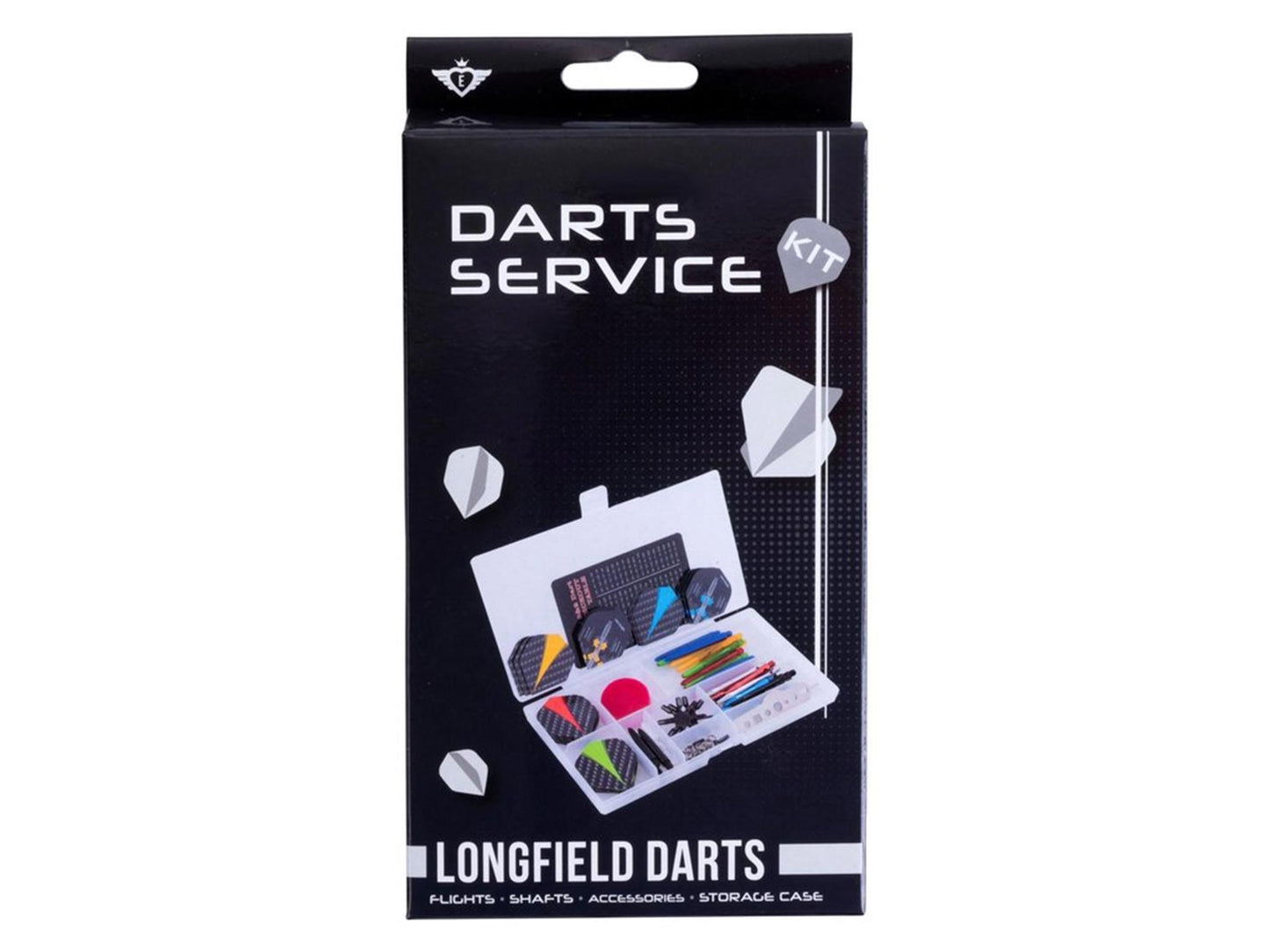 Longfield darts servicekit accessoireset 141-delig in kunststof box