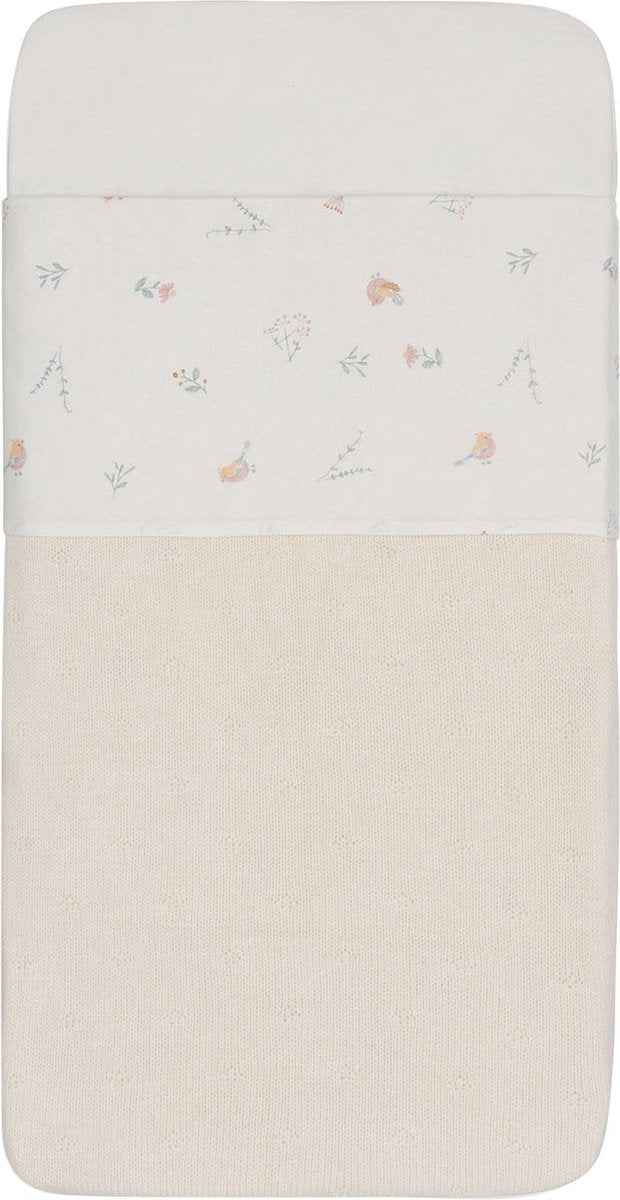 Jollein - baby laken wieg - 75x100cm - babybed - katoen - lovely birds