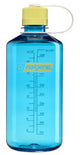 Nalgene - narrow mouth bottle - drinkfles - waterfles - 1000ml - bpa free - sustain - blue atoll w endive nieuw