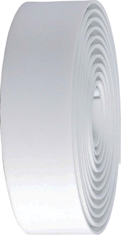 Bbb cycling stuurtlint racefiets - antislip stretch materiaal - lengte: 200cm - dikte: 3.5mm - inclusief stuurdoppen - wit - raceribbon gel bht-05