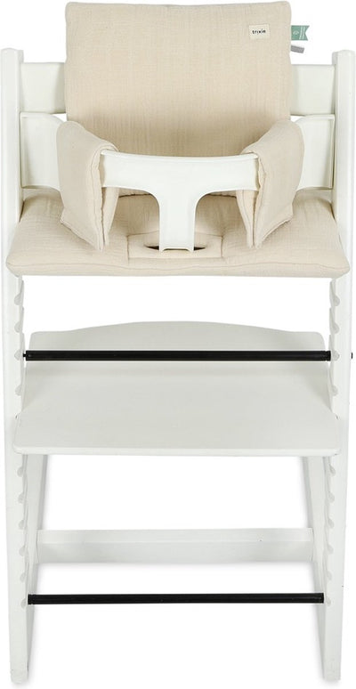 Trixie stoelverkleiner - bliss beige - perfect voor stokke tripptrapp - eetstoelkussen - beige