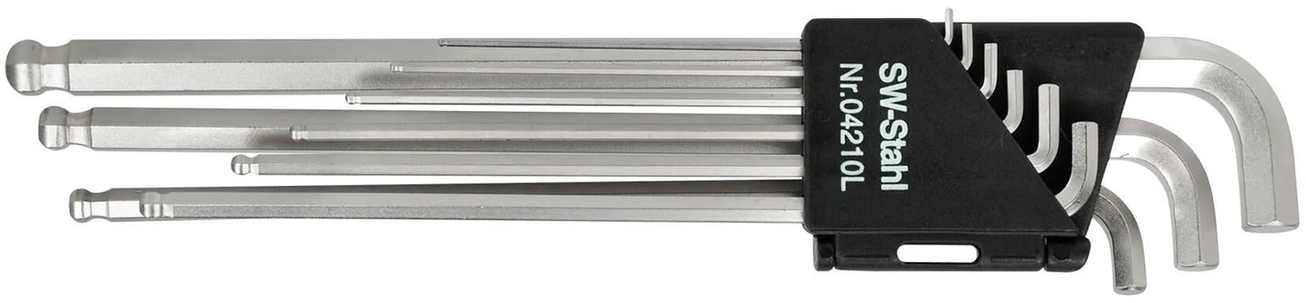 Sw stahl hoeksleutel set 04210sb kugelin busset 9tlg. extra short